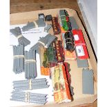 A tray containing a collection of Lone Star 000 gauge model railway items