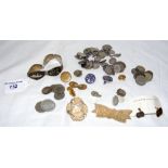 Indian silver bracelet, collectable coins, etc.