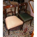 Antique side chair and one other