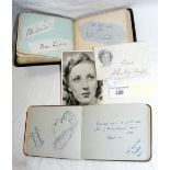 An Autograph Album, together with signed photographs and one other
