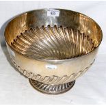 A large silver presentation rose bowl "Rampur Bouliya Races - 1904 - Polo Challenge Cup" - 26cm