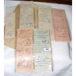 Five tickets/receipts for White Star liner "Majestic" - 1908