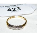 A diamond eternity ring in 18ct gold setting