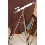 Telescope on metal adjustable stand