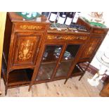 Inlaid Edwardian rosewood sideboard - 136cm