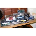 Selection of boxed die-cast model vehicles - Austin Mini and others