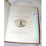 Richard Worsley "History of The Isle of Wight" in original leather bound boards