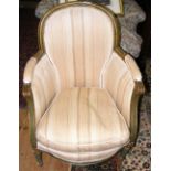 A small proportioned French lady's drawing room chair
