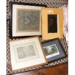 Isle of Wight engravings, together with other pictures