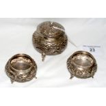 Chinese silver condiment set