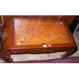 Carved oriental coffee table