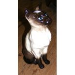 A 35cm high Beswick Siamese Cat ornament