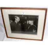Original photograph of King George VI inspecting naval rating