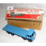 A boxed Dinky Supertoy No.502 - Foden Flat Truck - First type cab