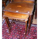 A nest of two Edwardian occasional tables