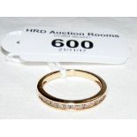 A diamond eternity ring (approx. .28ct) in 18ct gold setting