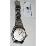 A gent's stainless steel Tudor self winding wrist watch with date aperture