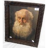 A Russian oil portrait on board of bearded gentleman - 38cm x 28cm