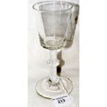 Antique twist column wine glass - 18cm high