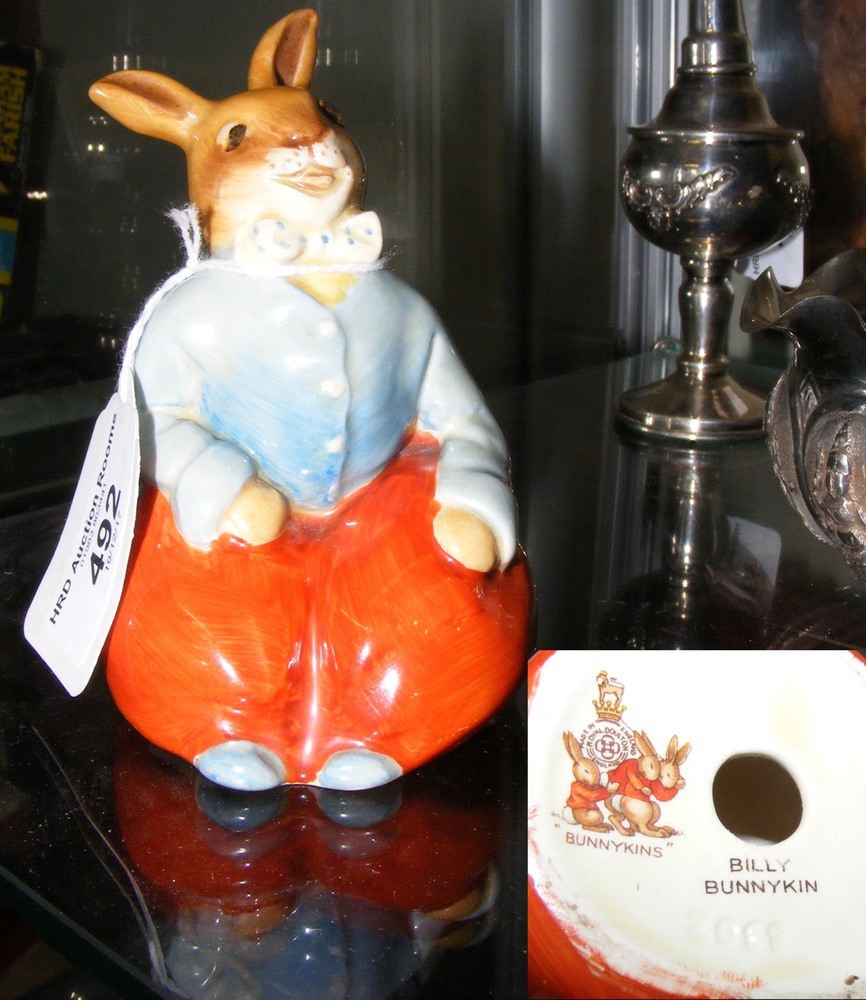 A rare and early Bunnykins "Billy Bunnykin" - circa 1939/40 - impress mark to base 8302 - 9.5cm