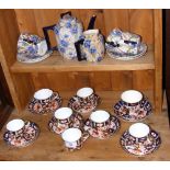 Selection of Royal Crown Derby cups and saucers, part teaset