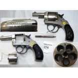 A .32 rim fire "Victor" D/A revolver with decorative grip