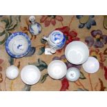 Selection of oriental ceramic ware, including tea bowls, vase, etc.