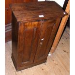 Small proportioned antique two door cabinet - 76cm high