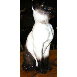 A 35cm high Beswick Siamese Cat ornament