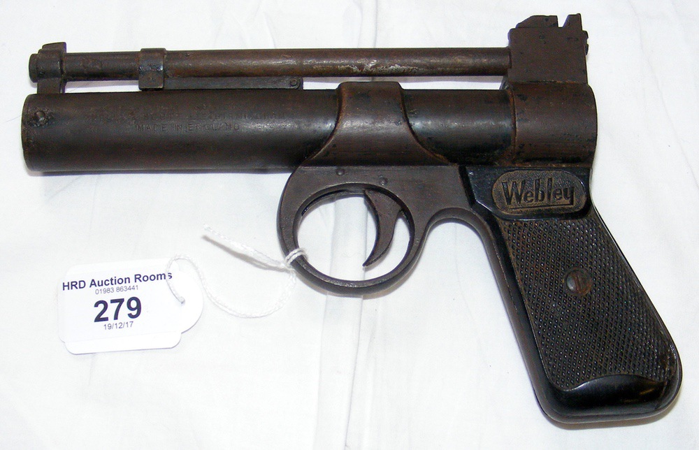 An early Webley air pistol