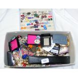 Selection of costume jewellery, including necklaces, earrings, etc.
