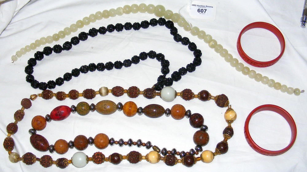 Oriental bangles, necklaces