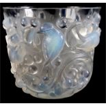 A LALIQUE OPALESCENT MOULDED GLASS VASE ‘AVALON’ 14.5cm high circa 1927 - engraved signature to foot