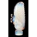 R. LALIQUE, AN OPALESCENT SQUIRREL SEAL (CACHET) 5cm wide 11cm high - signed R. Lalique France.