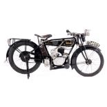 A RARE VINTAGE 1923 VELOCETTE 250cc MODEL G3 MOTORCYCLE in very nice original working condition,