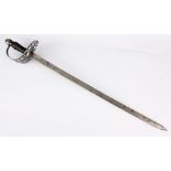 A VERY UNUSUAL LATE 18th CENTURY BRITISH HEAVY CAVALRY TROOPERS SWORD the steel single edged blade