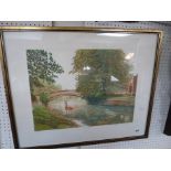 Frances St Clair Miller; 'Cambridge' limited edition 100/100 signed in Pencil framed