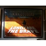 Film Poster 'Lonely are the Brave' with Kirk Douglas and Gena Rowlands, 100 x 75cm