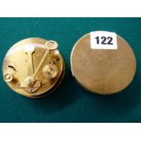 Troughton & Simms of London Brass Marine compass engraved 'Awarded to Gentleman Cadet Edward R James