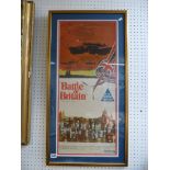 Film Poster 'Battle of Britain' with Michael Caine and Ian McShane, 30 x 71cm