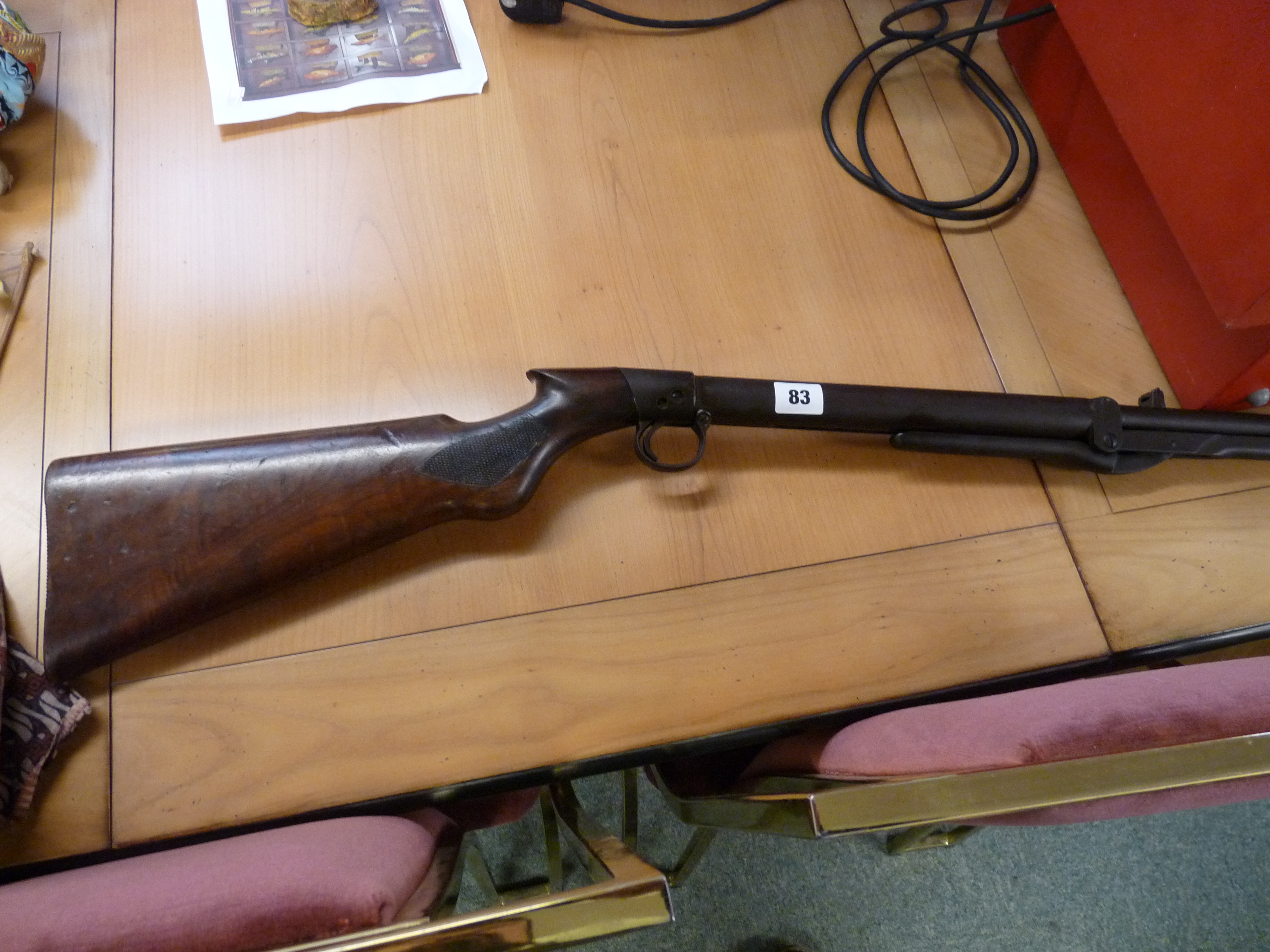 BSA Standard .22 Rifle C.1919 2 Hole trigger with Walnut Stock