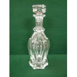 Baccarat Cut Crystal decanter early 20thC , 29cm in height, Condition - chipping to base