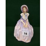 Royal Doulton '4 0'clock' HN1760 figurine, hand painted mark to base, 16cm in height