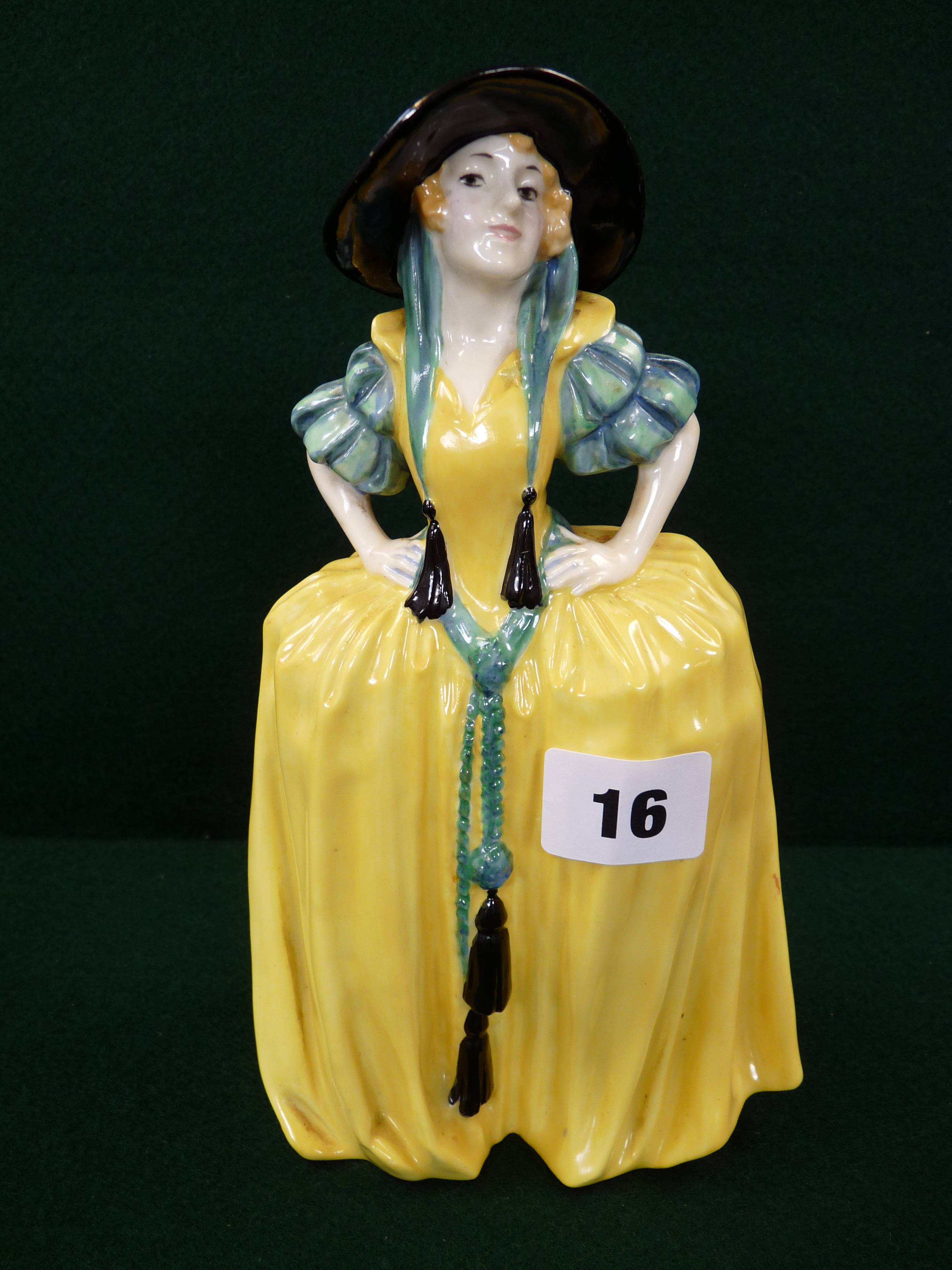 Royal Doulton 'Patricia' HN1414 figurine, hand painted mark to base, 21.5cm in height