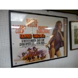 Framed Film Poster print 'Hannie Caulder' with Raquel Welch, Robert Culp and Ernest Borgine, 100 x