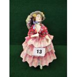 1930s Royal Doulton 'The Hinged Parasol' HN1578 Figurine, hand painted mark to base 16.5cm in