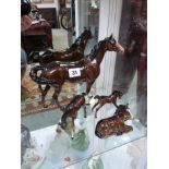 Beswick Equine figure and 3 foals