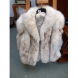 Good Quality Ladies white Fur coat with lined interior