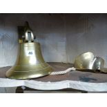 Vintage Brass Ships Bell and a Antiques Brass boat propeller