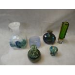 Collection of Studio glassware Inc. Mdina etc.